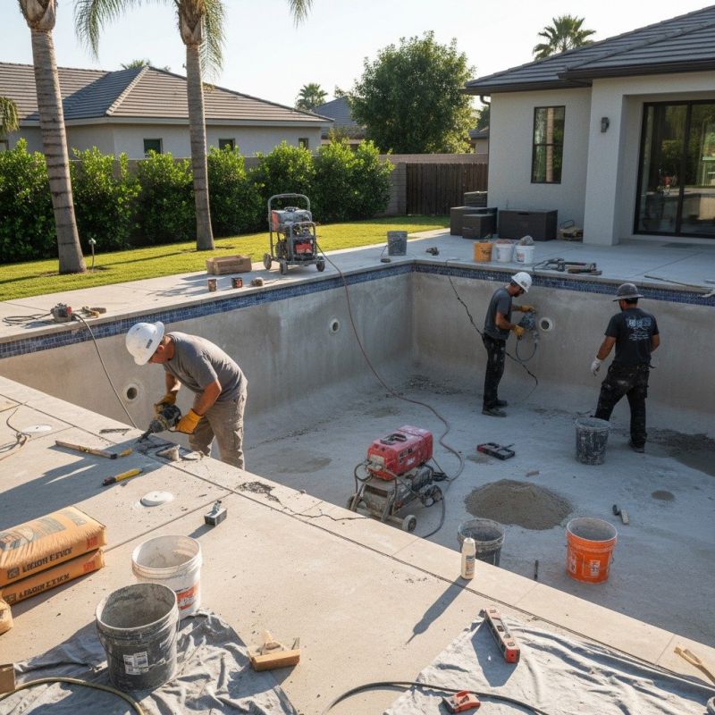 Concrete Pool Patio Installation