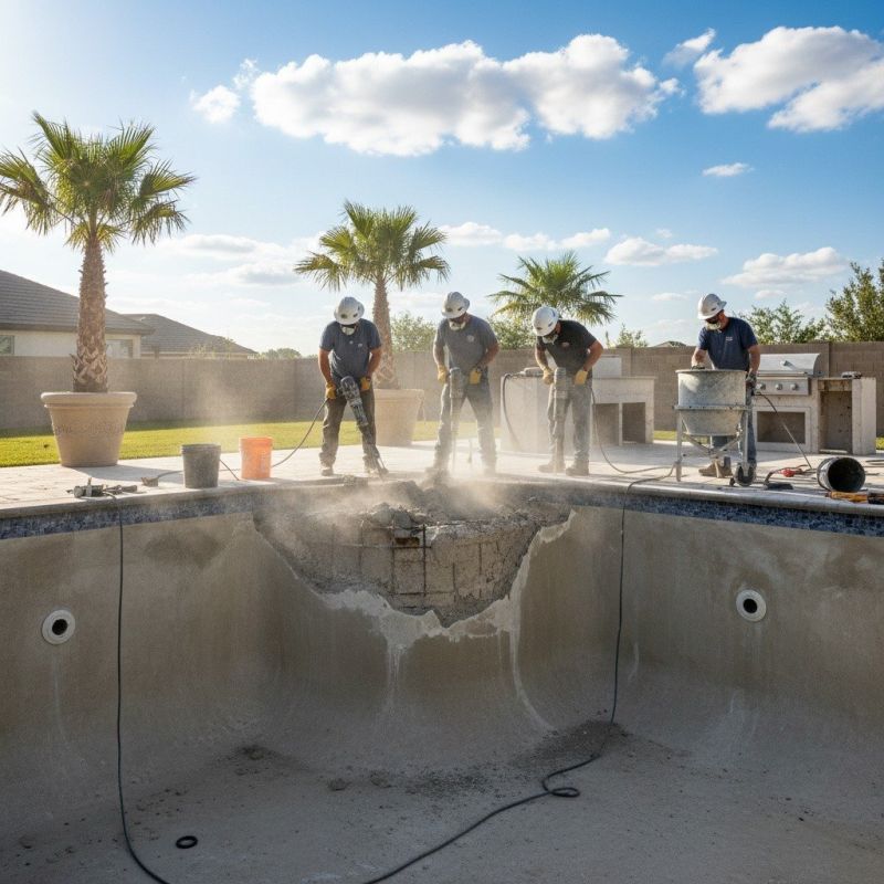 Concrete Pool Patio Installation
